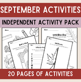 September Early Finishers Independent Activities | Element