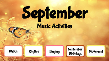 Preview of September Music Activity Videos