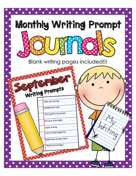 September NO PREP Journal Prompts by The Whimsical Wren | TPT