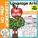 September: NWEA NO Prep ELA Reading Practice Worksheets RI