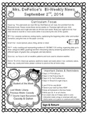 September Newsletter Template {Editable}