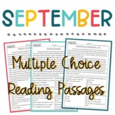 September Non-Fiction Reading Passages with Multiple Choice