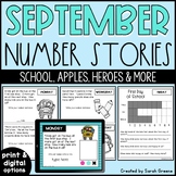 September Number Stories (printable & digital versions)