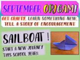 September Origami SAILBOATS! Get Crafty & be encouraged wi