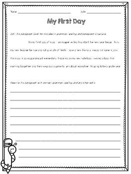 September Paragraph Editing Freebie for Grades 3-5 by The Maker Place