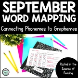 September Phoneme Grapheme Orthographic Word Mapping for S