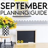 September Planning Guide - A Free Guide for Kindergarten A