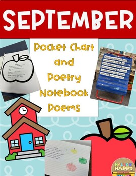 Preview of September Pocket Chart and Poetry Notebook Songs