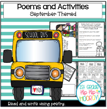 Preview of September Poetry with Engaging Activities