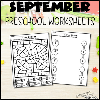 September Preschool Worksheets by Perfectly Preschool | TpT