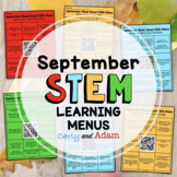September Read Aloud STEM Activity Menus