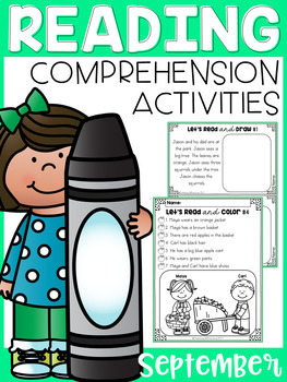 September Reading Comprehension Activities by Teaching Biilfizzcend