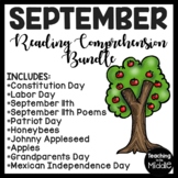 September Reading Comprehension Worksheet Bundle Reading Passages