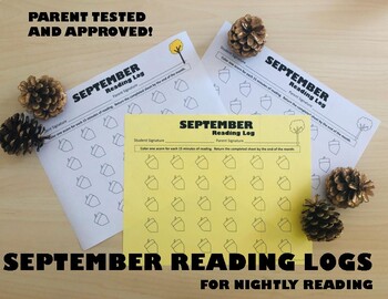 Preview of September Reading Log