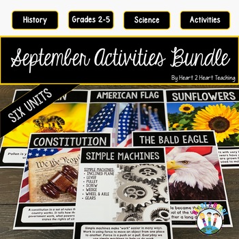 Preview of September Reading Passages | September Activities Bundle | US Constitution Day