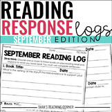 September Reading Response Logs (Fiction and Nonfiction)