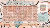September Retro Desktop Wallpaper Calendar