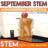 September STEM Activities and Challenges with Close Readin