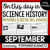 September Science History Bell Ringers | Printable & Digital