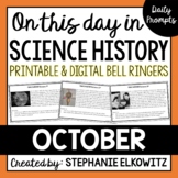 October Science History Bell Ringers | Printable & Digital