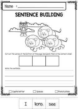 september sentence building by miss faleena teachers pay