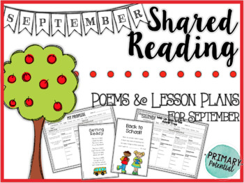 Preview of September Shared Reading: Poems and Lesson Plans