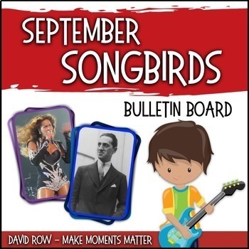 Preview of September Songbirds -- Music Bulletin Board Set