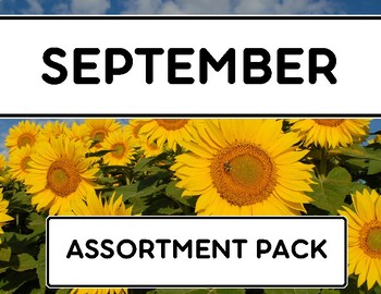 Preview of September Speech/Language Mixed Activities - No Prep!