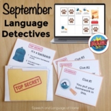 September Speech Therapy Language Activity | Comprehend De