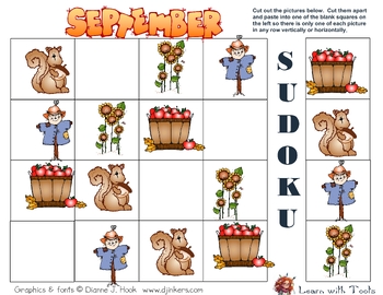 Preview of September Sudoku