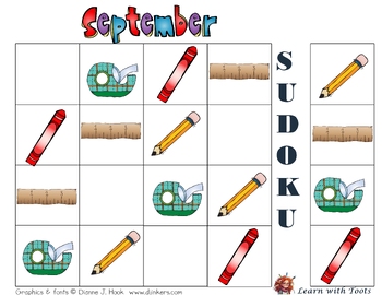 Preview of September Sudoku 2