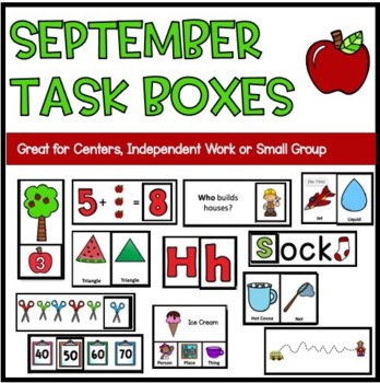 Preview of September Task Box Bundle