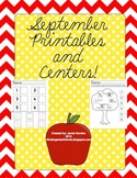 September Printables and Centers Bundle