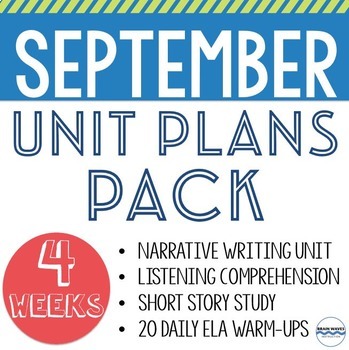 Preview of September Unit Plans Bundle - 4 Units to Teach All September Long!