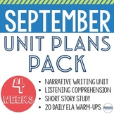 September Unit Plans Bundle - 4 Units to Teach All Septemb