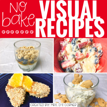 Preview of September Visual Recipes with REAL pictures ( for special education )