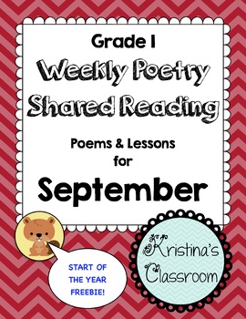 Preview of September Weekly Poetry and Shared Reading