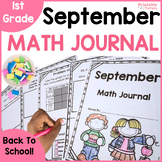 September Word Problem Practice Math Journal