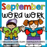 Word Work: September [Digital Centers Included]