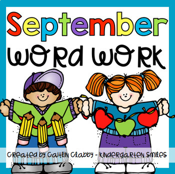 Preview of Word Work: September [Digital Centers Included]
