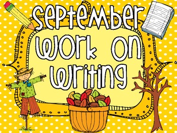 September Work On Writing Packet by Live Love Laugh Classroom | TpT