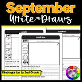 September Directed Drawings and Writing Worksheets, Write 