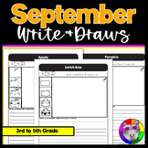 September Directed Drawing and Writing Worksheets, Write &