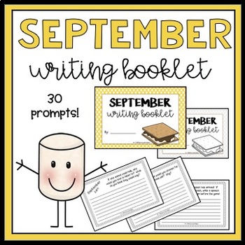 September Writing Booklet by It All Started with Flubber | TpT