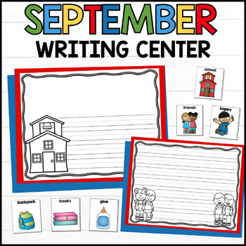 Preview of September Writing Center for Kindergarten and First Grade