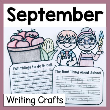 Preview of September Writing Crafts - September Writing Prompts - September Writing Center