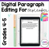 September Writing: Digital Daily Paragraph Editing