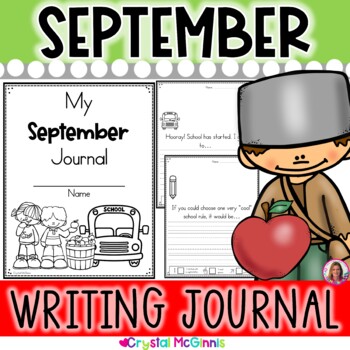 September Writing Journal | 20 Writing Prompts | Apples | Back to School