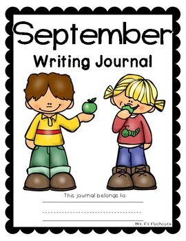 September Writing Journal- 21 NO PREP Differentiated Pages | TpT