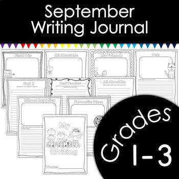 September Writing Journal with Prompts by Mrs J Braun | TpT